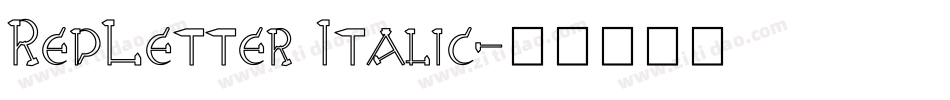 RedLetter Italic字体转换